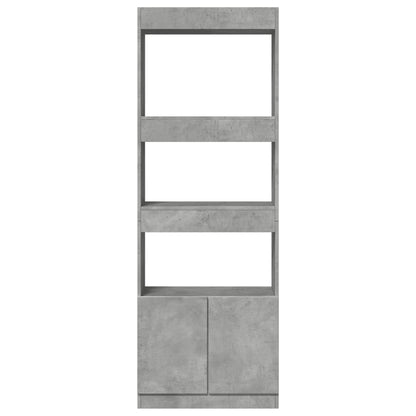 Credenza Grigio Cemento 63x33x180 cm in Truciolato | homemem39