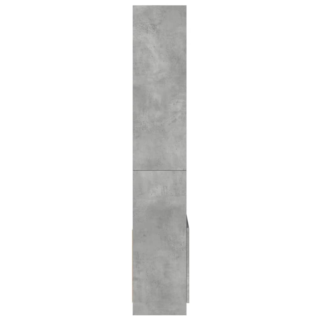 Credenza Grigio Cemento 63x33x180 cm in Truciolato | homemem39