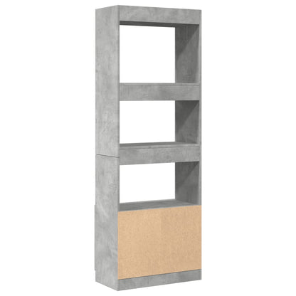 Credenza Grigio Cemento 63x33x180 cm in Truciolato | homemem39