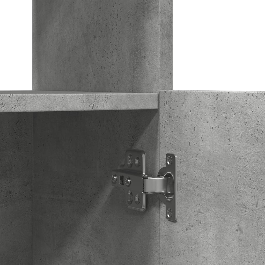 Credenza Grigio Cemento 63x33x180 cm in Truciolato | homemem39