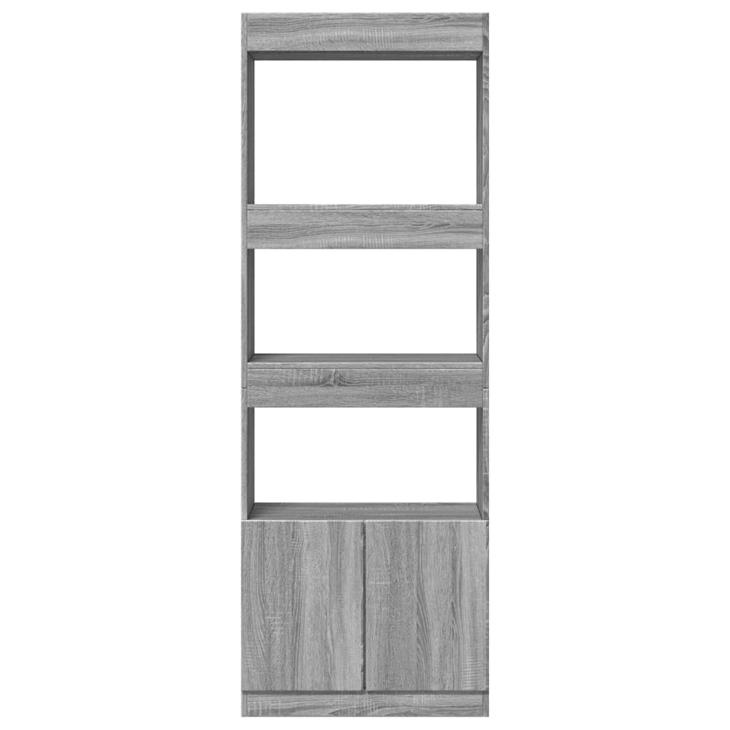 Credenza Grigio Sonoma 63x33x180 cm in Truciolato | homemem39