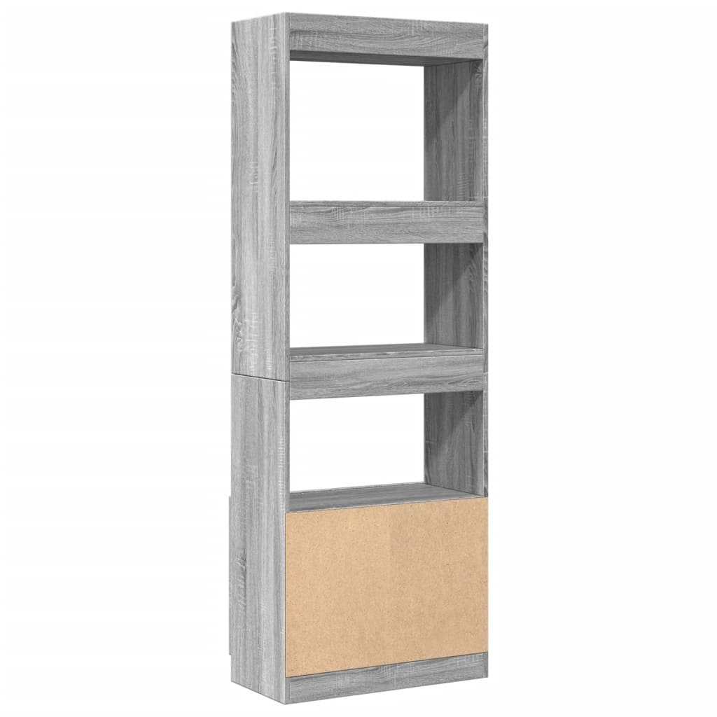 Credenza Grigio Sonoma 63x33x180 cm in Truciolato | homemem39