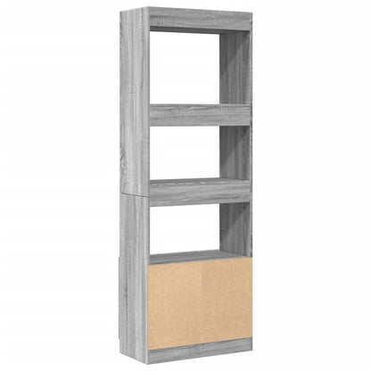 Credenza Grigio Sonoma 63x33x180 cm in Truciolato | homemem39