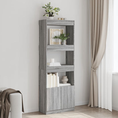 Credenza Grigio Sonoma 63x33x180 cm in Truciolato | homemem39