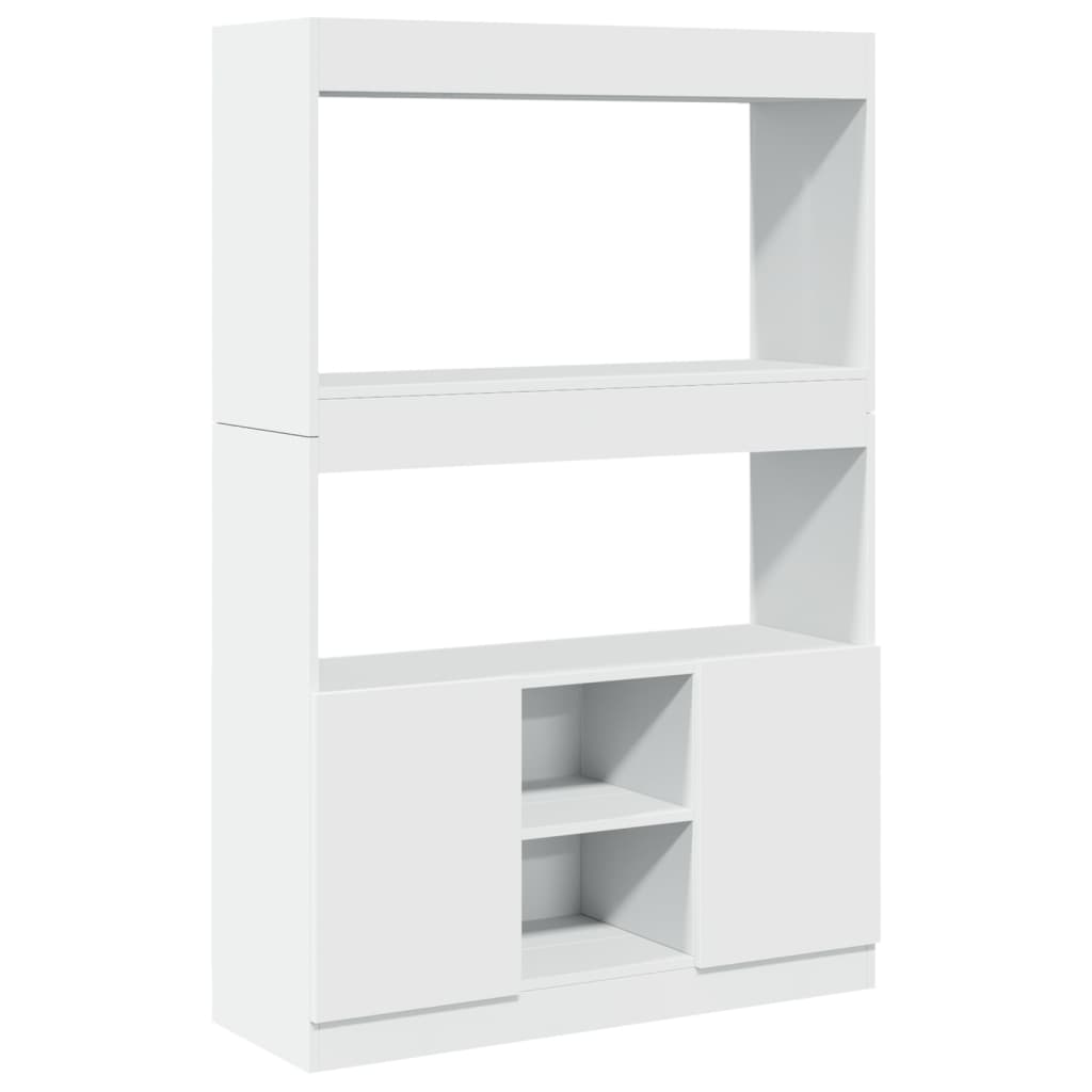 Credenza Bianca 92x33x140 cm in Truciolato | homemem39