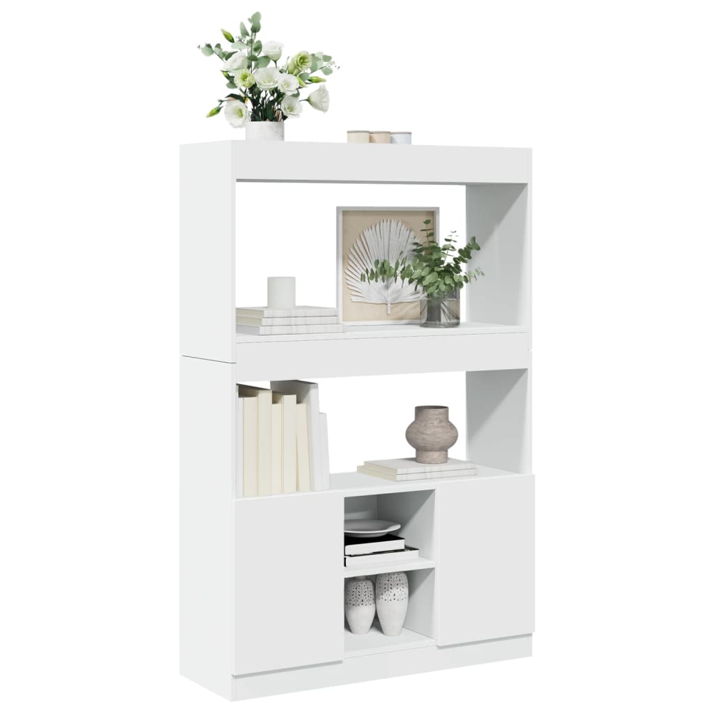 Credenza Bianca 92x33x140 cm in Truciolato