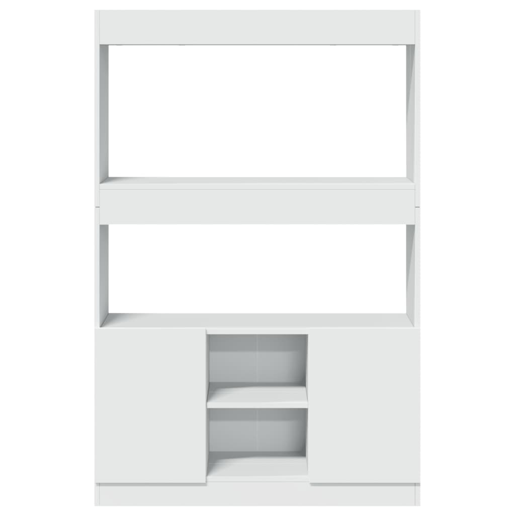 Credenza Bianca 92x33x140 cm in Truciolato | homemem39