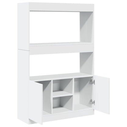 Credenza Bianca 92x33x140 cm in Truciolato | homemem39