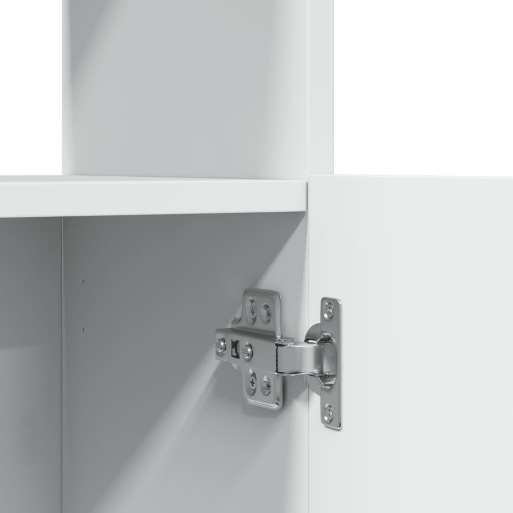 Credenza Bianca 92x33x140 cm in Truciolato | homemem39