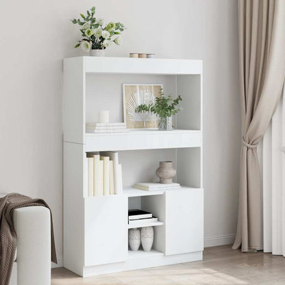 Credenza Bianca 92x33x140 cm in Truciolato | homemem39