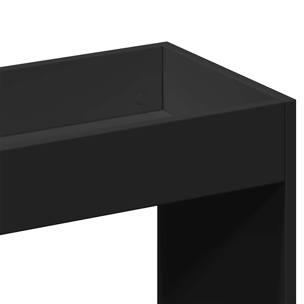 Credenza Nera 92x33x140 cm in Legno Multistrato | homemem39