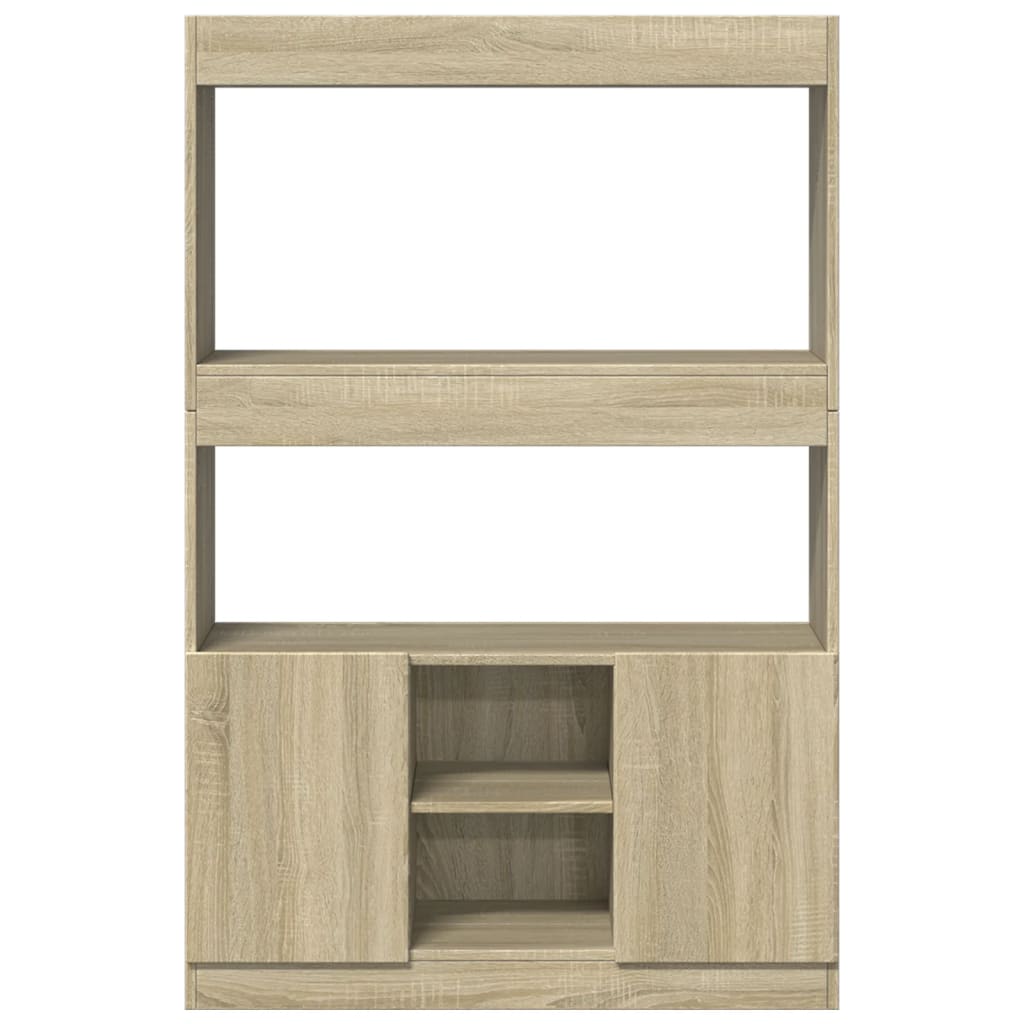 Credenza Rovere Sonoma 92x33x140 cm in Legno Multistrato | homemem39
