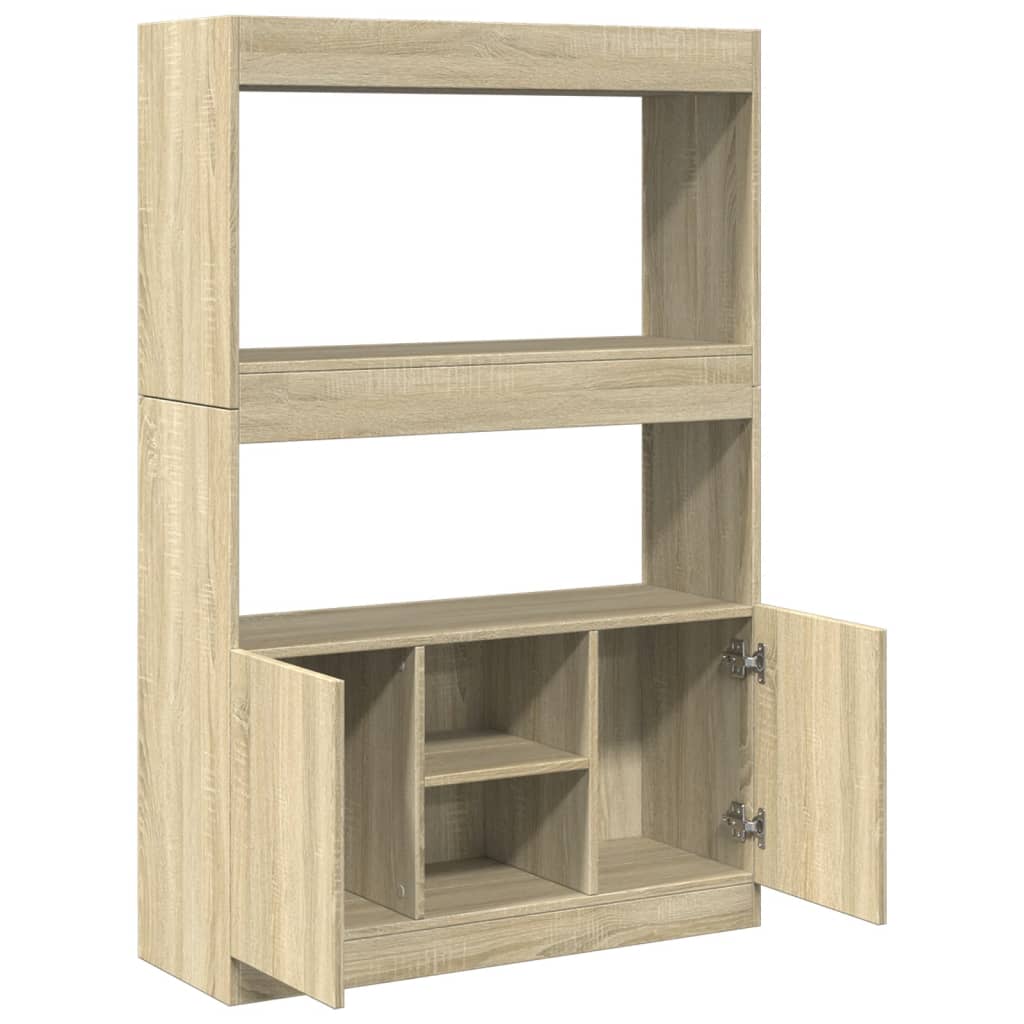 Credenza Rovere Sonoma 92x33x140 cm in Legno Multistrato | homemem39