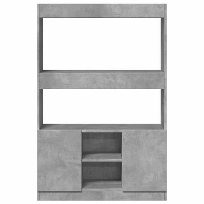 Credenza Grigio Cemento 92x33x140 cm in Legno Multistrato | homemem39