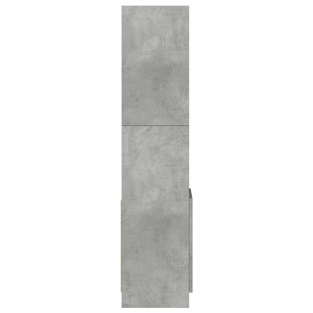 Credenza Grigio Cemento 92x33x140 cm in Legno Multistrato | homemem39