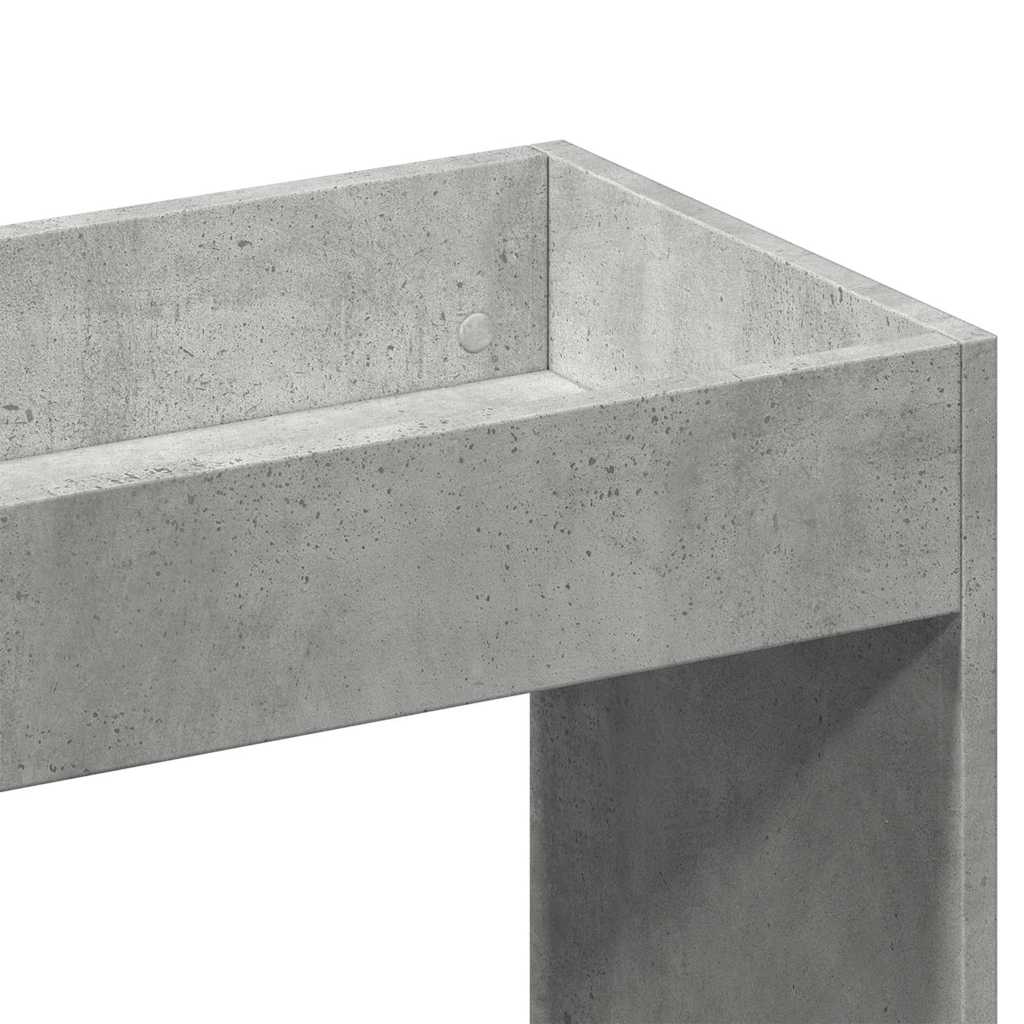 Credenza Grigio Cemento 92x33x140 cm in Legno Multistrato | homemem39