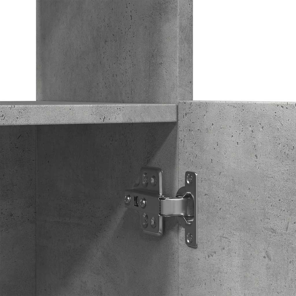 Credenza Grigio Cemento 92x33x140 cm in Legno Multistrato | homemem39