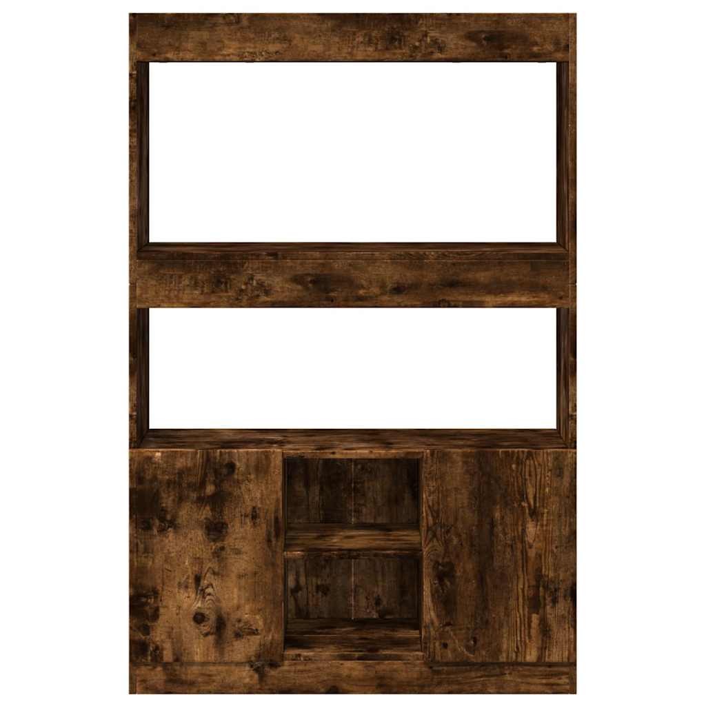 Credenza Rovere Fumo 92x33x140 cm in Legno Multistrato | homemem39