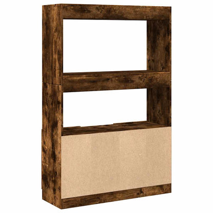Credenza Rovere Fumo 92x33x140 cm in Legno Multistrato | homemem39