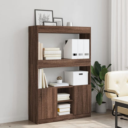 Credenza Rovere Marrone 92x33x140 cm in Legno Multistrato | homemem39