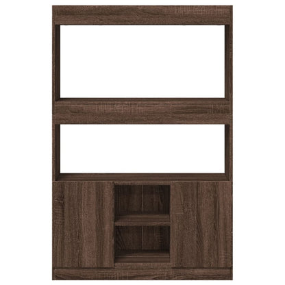 Credenza Rovere Marrone 92x33x140 cm in Legno Multistrato | homemem39