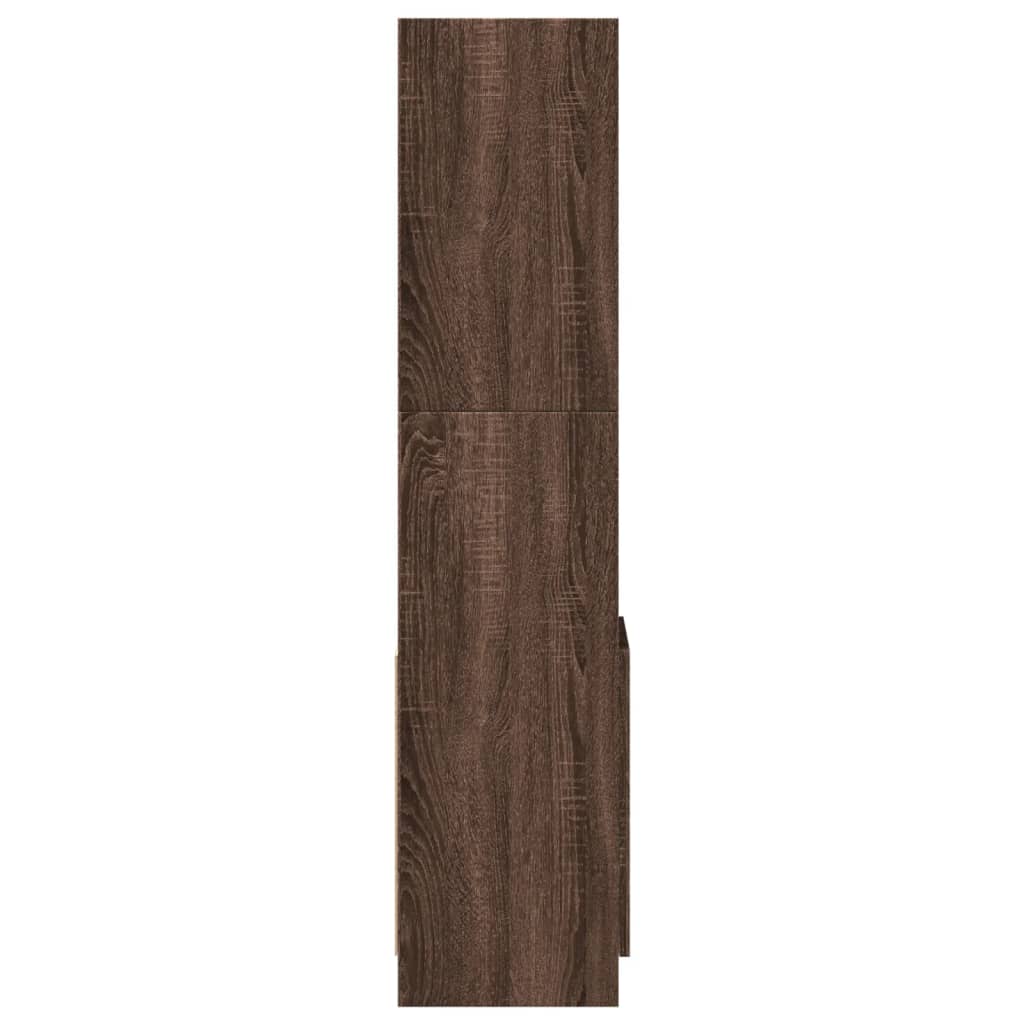 Credenza Rovere Marrone 92x33x140 cm in Legno Multistrato | homemem39