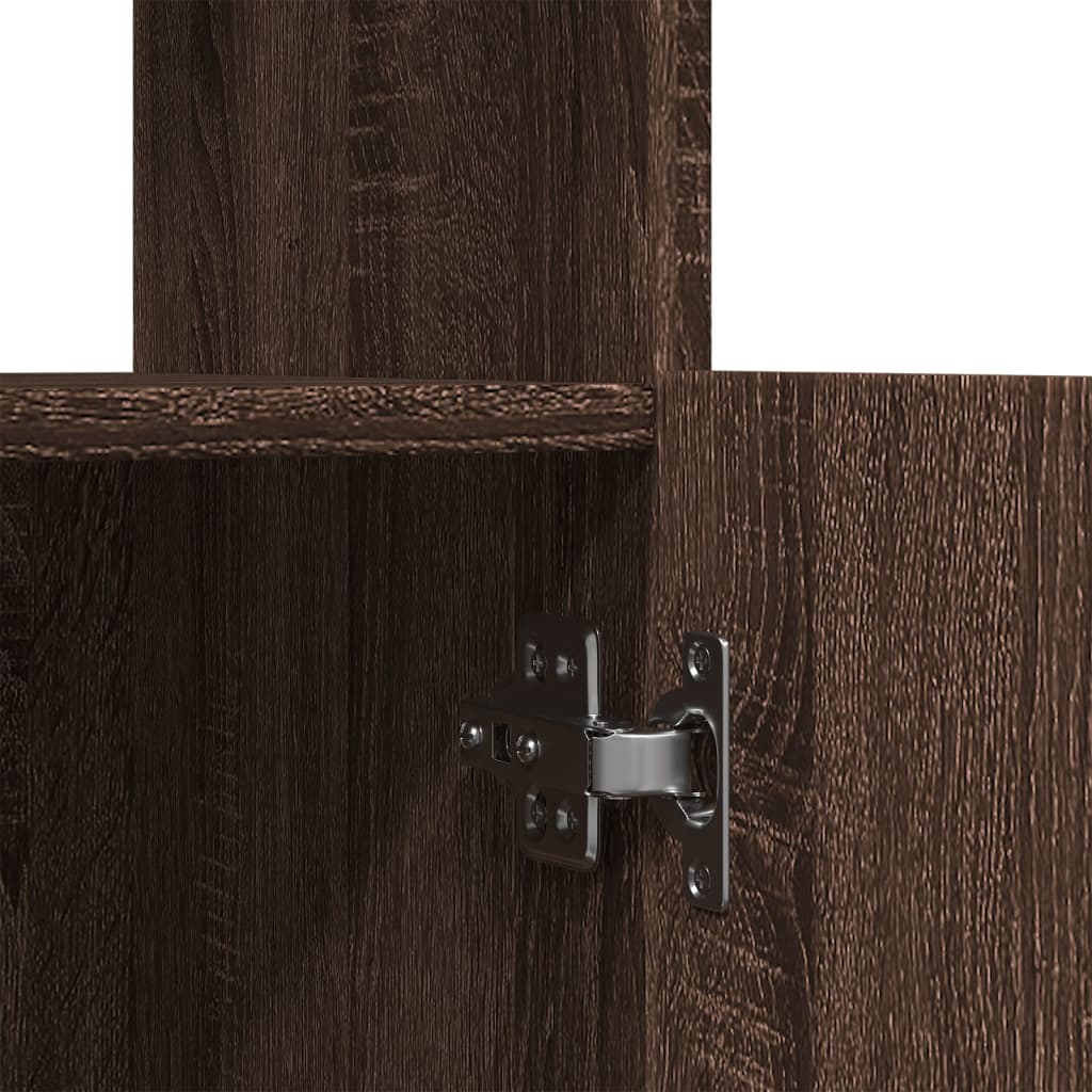 Credenza Rovere Marrone 92x33x140 cm in Legno Multistrato | homemem39