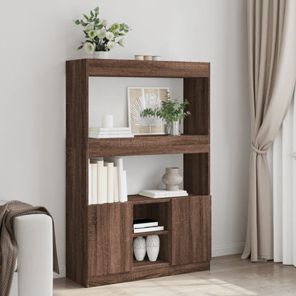 Credenza Rovere Marrone 92x33x140 cm in Legno Multistrato | homemem39