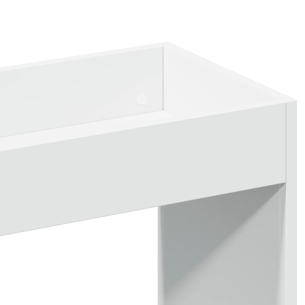 Credenza Bianca 92x33x180 cm in Legno Multistrato | homemem39