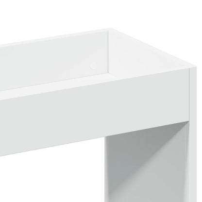 Credenza Bianca 92x33x180 cm in Legno Multistrato | homemem39