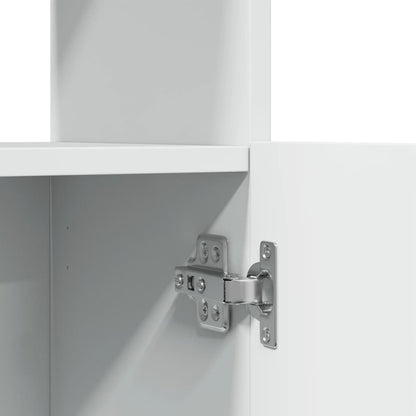 Credenza Bianca 92x33x180 cm in Legno Multistrato | homemem39