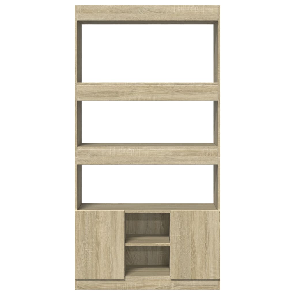 Credenza Rovere Sonoma 92x33x180 cm in Legno Multistrato | homemem39