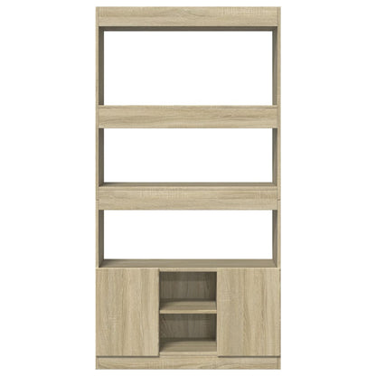 Credenza Rovere Sonoma 92x33x180 cm in Legno Multistrato | homemem39