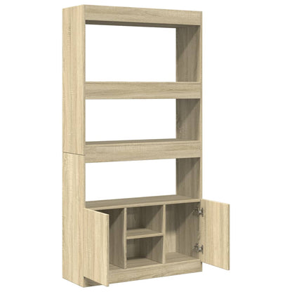 Credenza Rovere Sonoma 92x33x180 cm in Legno Multistrato | homemem39