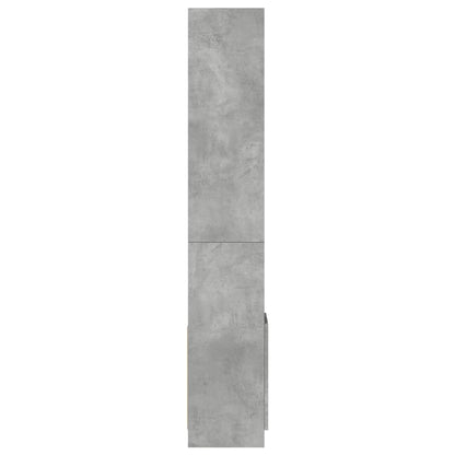 Credenza Grigio Cemento 92x33x180 cm in Legno Multistrato | homemem39