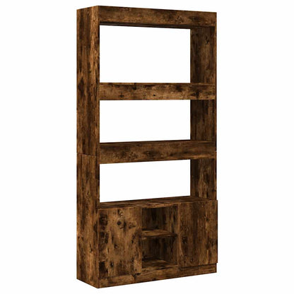Credenza Rovere Fumo 92x33x180 cm in Legno Multistrato | homemem39