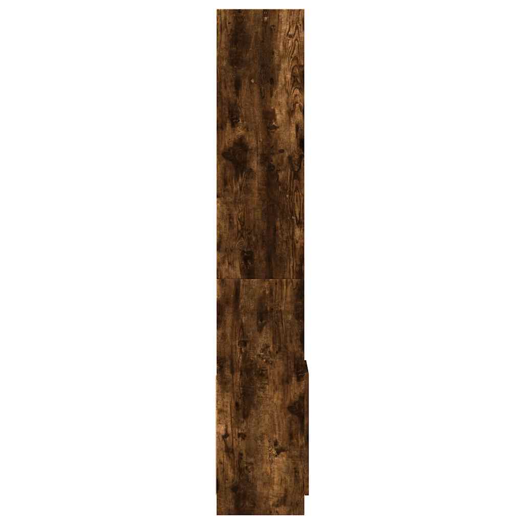 Credenza Rovere Fumo 92x33x180 cm in Legno Multistrato | homemem39