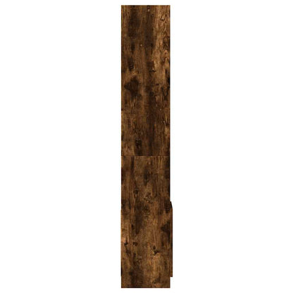 Credenza Rovere Fumo 92x33x180 cm in Legno Multistrato | homemem39