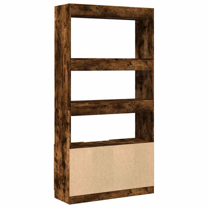 Credenza Rovere Fumo 92x33x180 cm in Legno Multistrato | homemem39