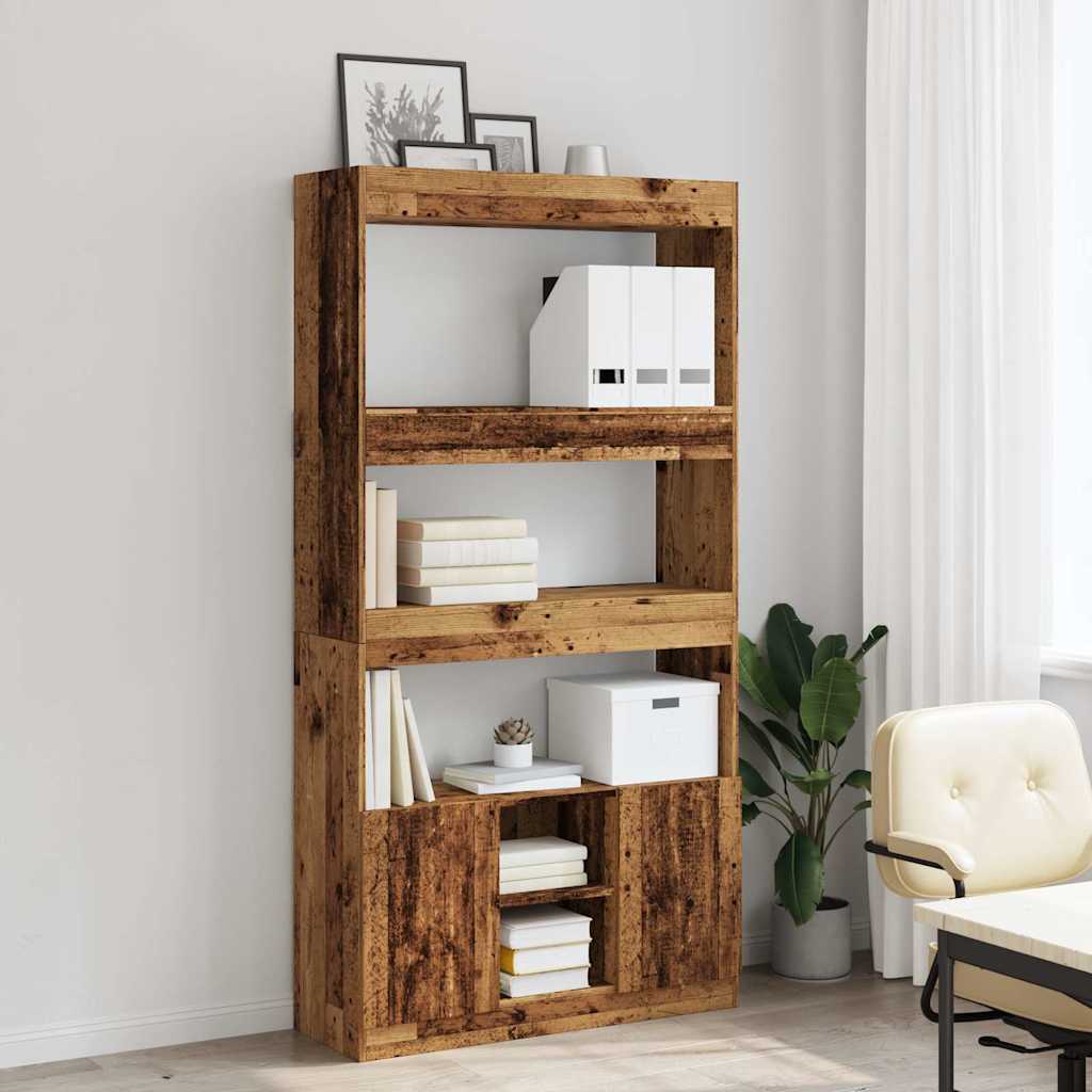 Credenza Legno Antico 92x33x180 cm in Legno Multistrato | homemem39