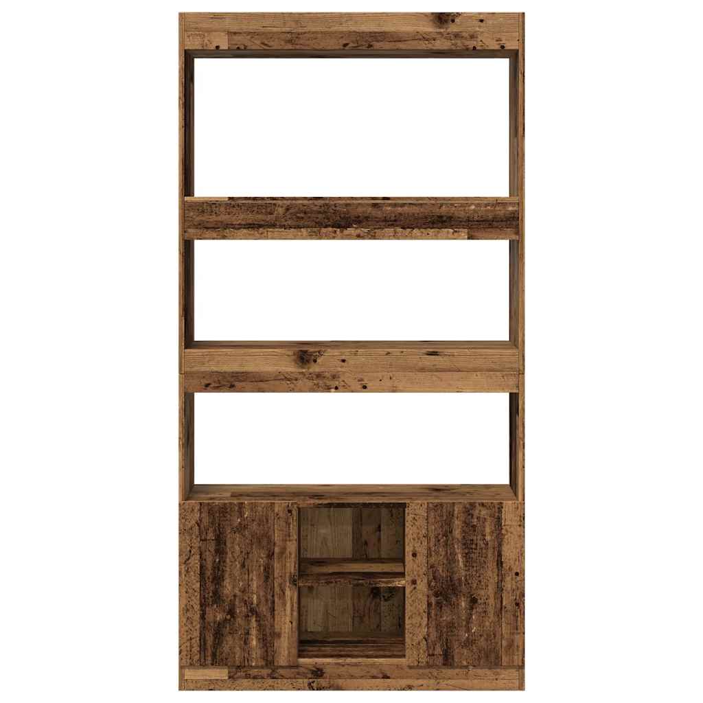 Credenza Legno Antico 92x33x180 cm in Legno Multistrato | homemem39
