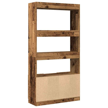 Credenza Legno Antico 92x33x180 cm in Legno Multistrato | homemem39