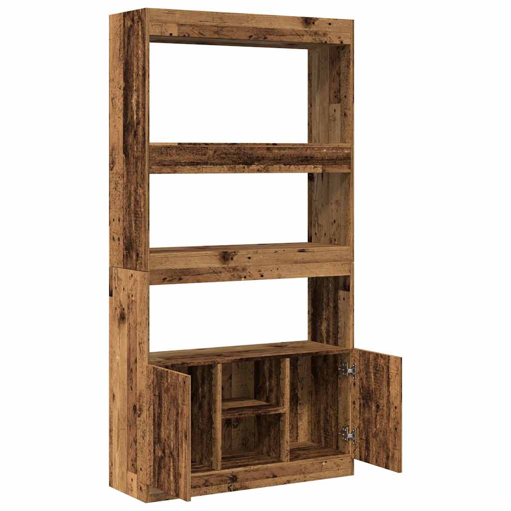 Credenza Legno Antico 92x33x180 cm in Legno Multistrato | homemem39