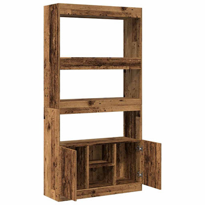 Credenza Legno Antico 92x33x180 cm in Legno Multistrato | homemem39