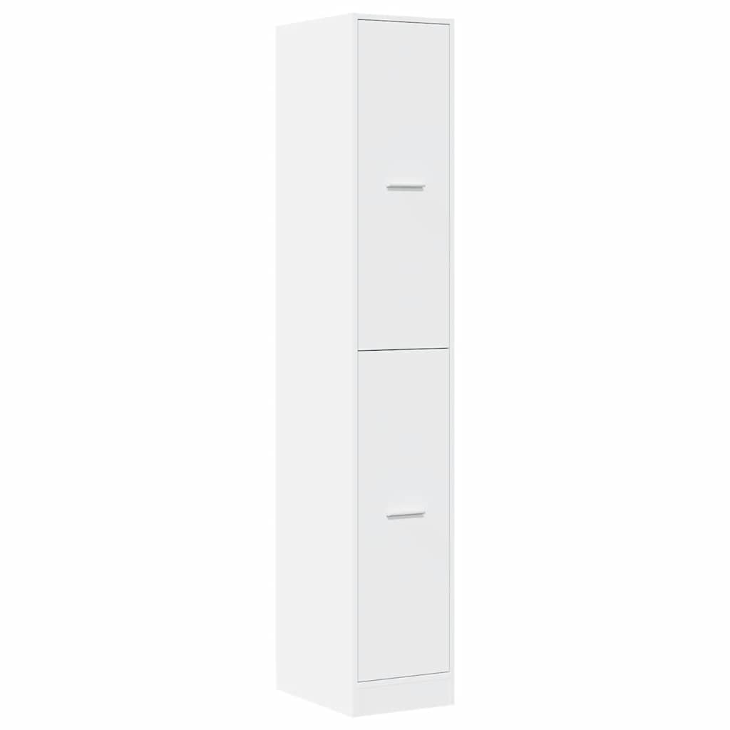 Mobiletto da Farmacia Bianco 30x41x174,5 cm Legno Agglomerato | homemem39