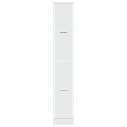 Mobiletto da Farmacia Bianco 30x41x174,5 cm Legno Agglomerato | homemem39