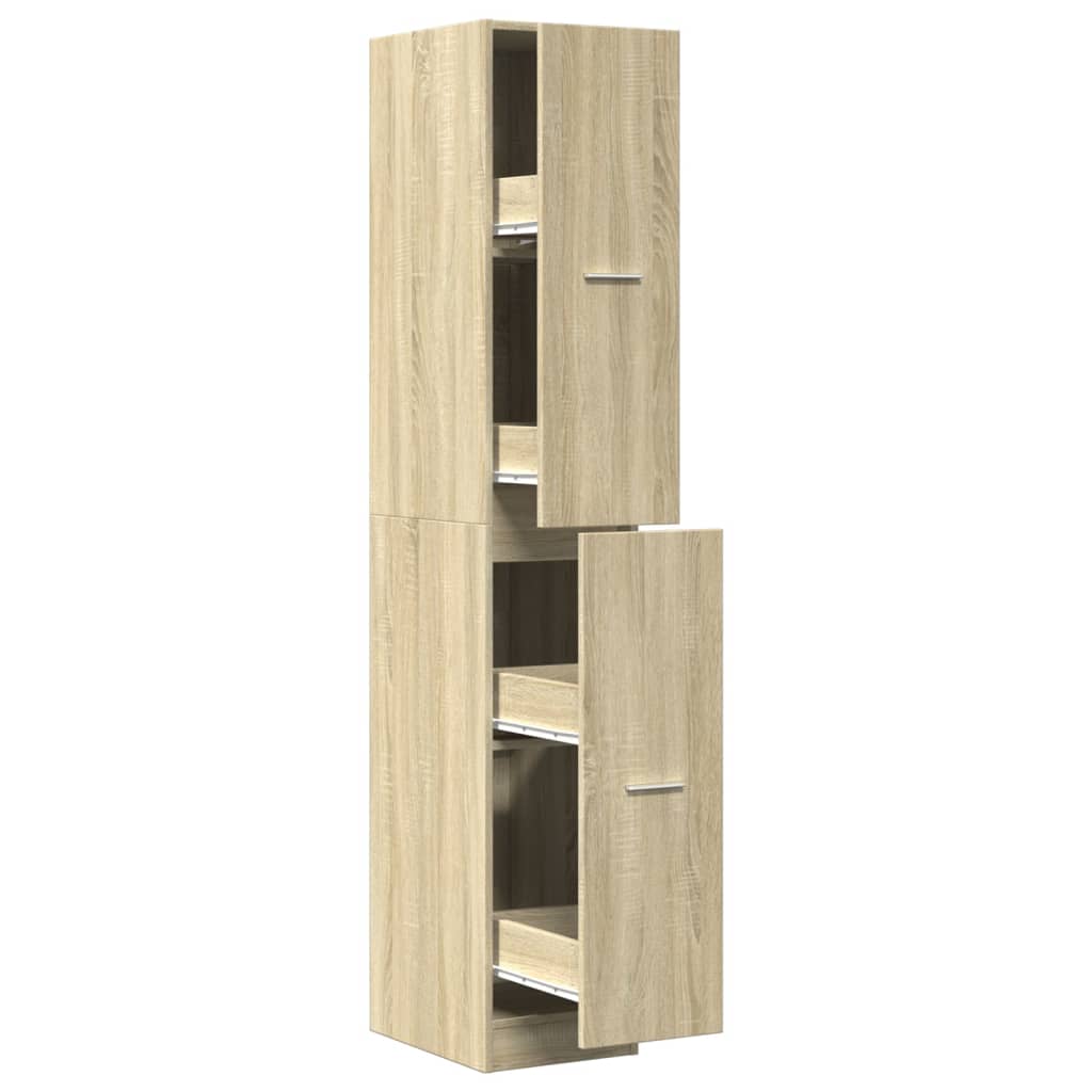 Armadietto da Farmacia Rovere Sonoma 30x41x174,5 cm Truciolato | homemem39