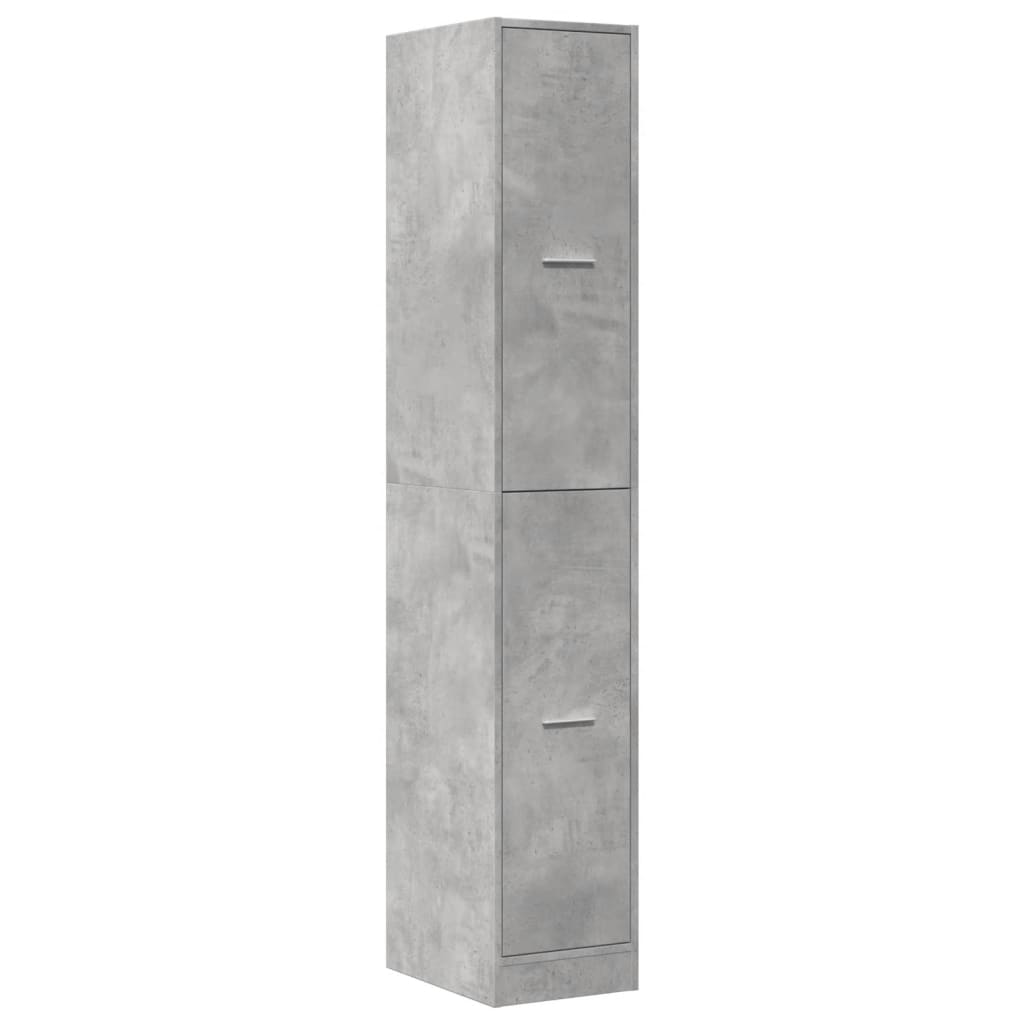 Armadietto da Farmacia Grigio Cemento 30x41x174,5 cm Truciolato | homemem39