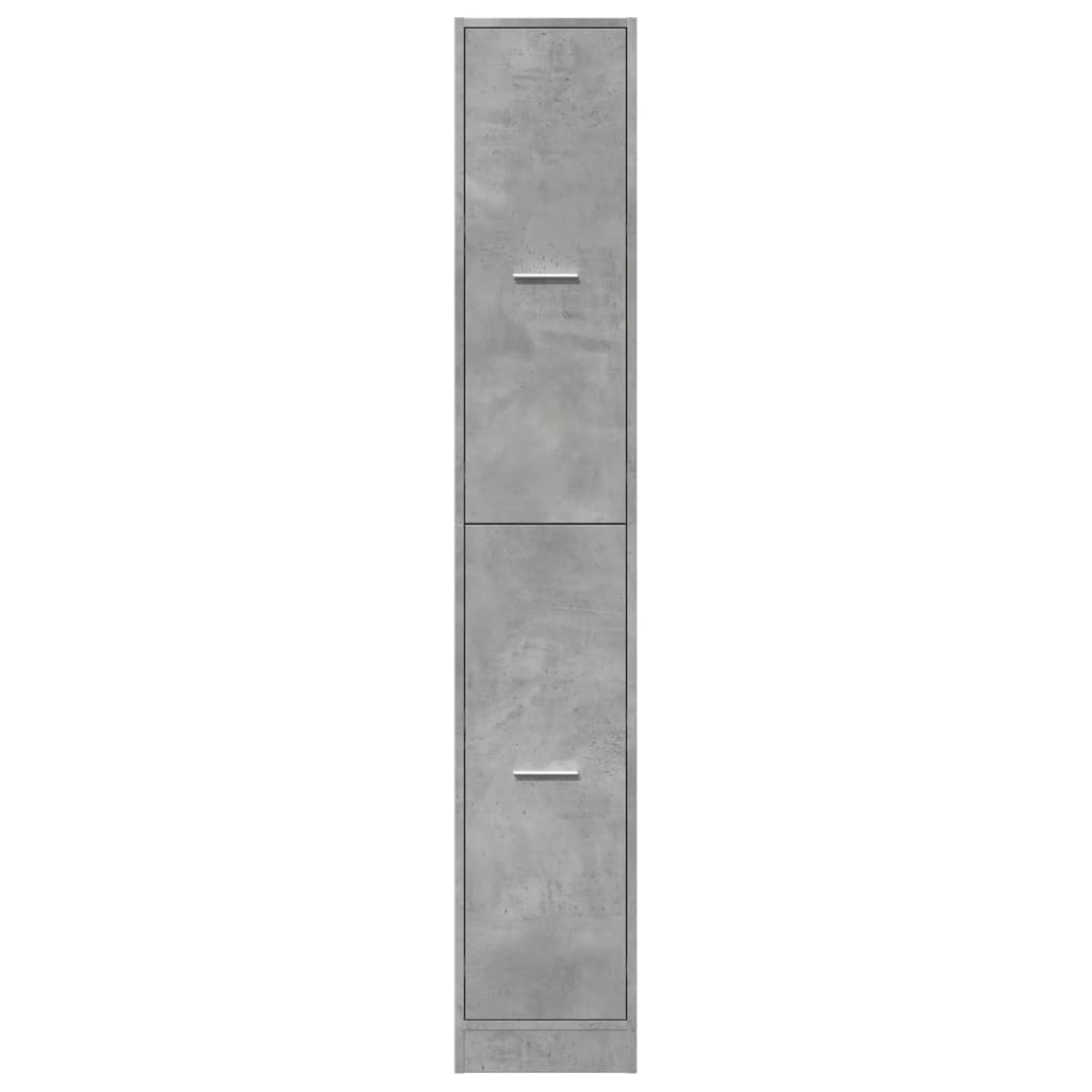 Armadietto da Farmacia Grigio Cemento 30x41x174,5 cm Truciolato | homemem39