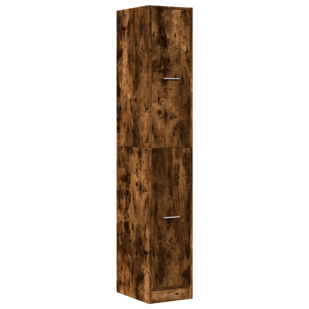 Armadietto da Farmacia Rovere Fumo 30x41x174,5 cm in Truciolato | homemem39